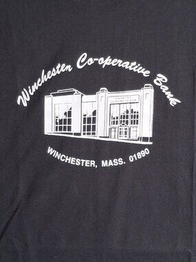T Shirt Banking Winchester MA Co-Operative Bank Adult Size XL Extra Large